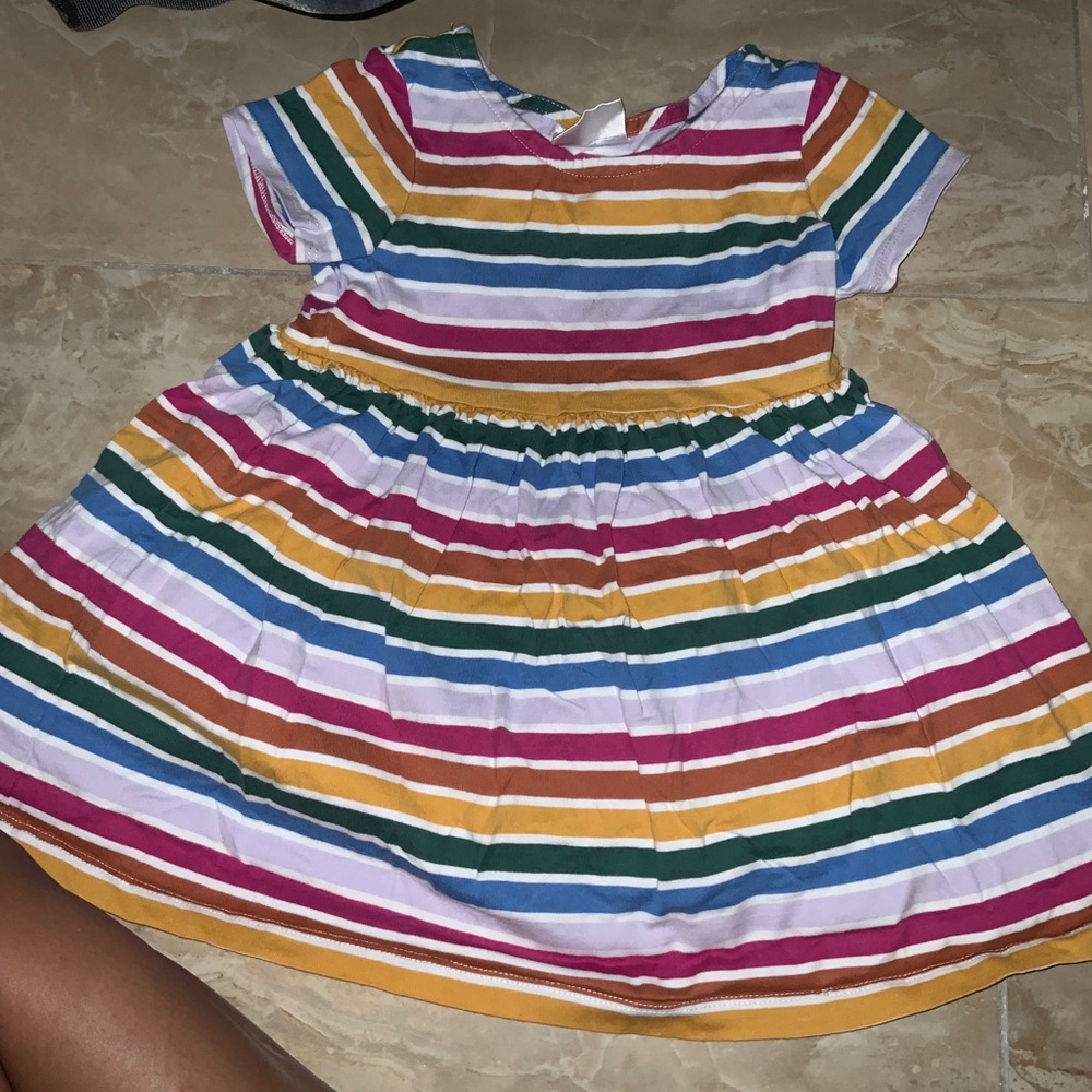 Hanna andersson rainbow stripe dress 100 4